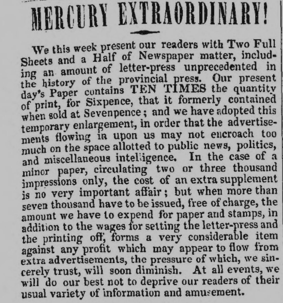 Original Newspaper Clipping